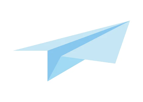 Avión de papel juguete volador — Archivo Imágenes Vectoriales