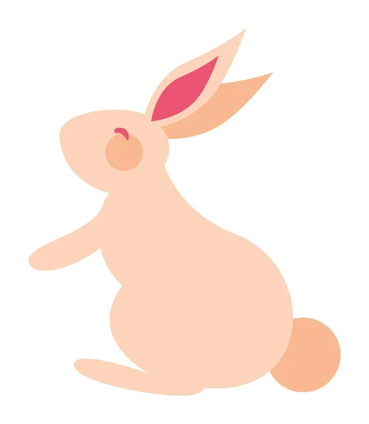 Schattig konijn zittend — Stockvector
