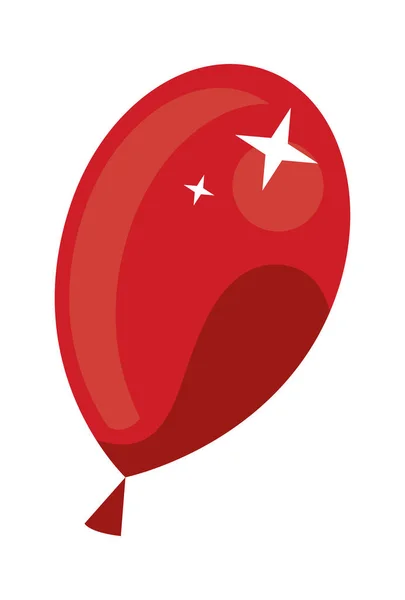 Helio globo rojo — Vector de stock