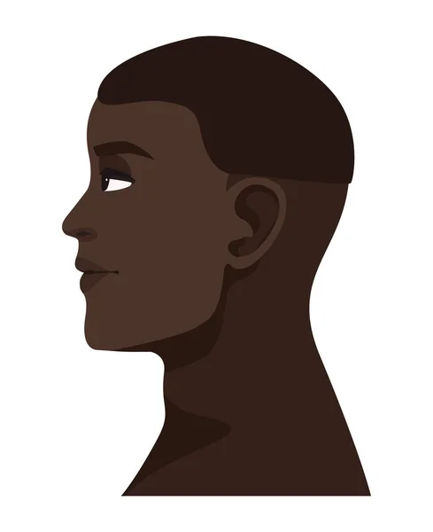 Afro fiatal férfi karakter — Stock Vector