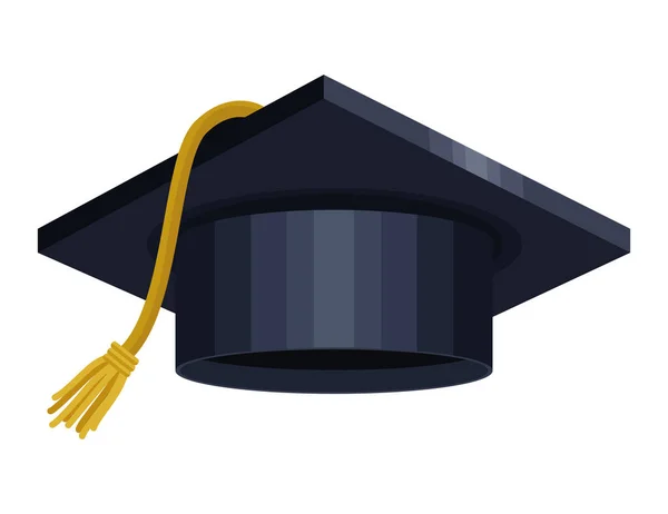 卒業帽子ブルー — ストックベクタ