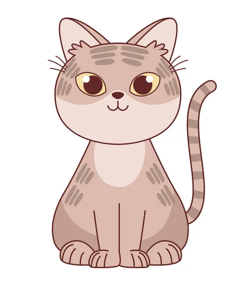 Little cat mascot — Stockvektor