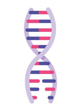 DNA molekülü parçacık izole simgesi