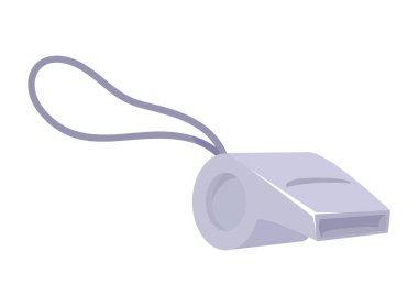 Hakem ıslık aracı izole edilmiş simge