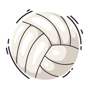 Voleybol sporu balon ekipman simgesi