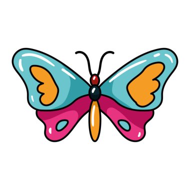 Kelebek eski moda dövme simgesi