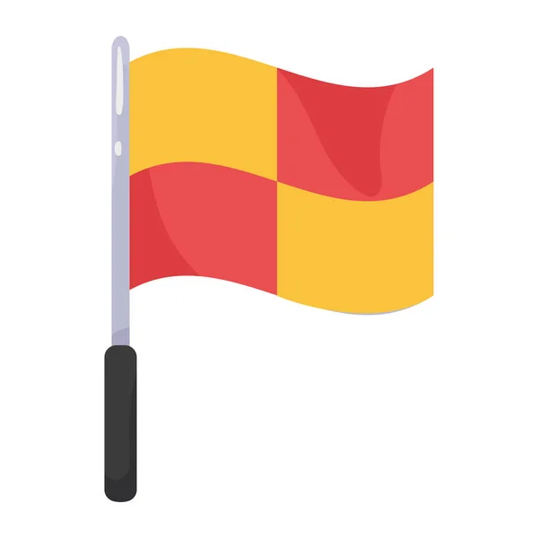 Domarbandsflagga Isolerad Ikon — Stock vektor