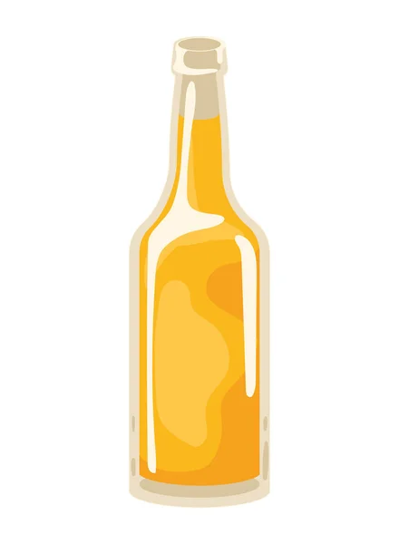 Cerveza Botella Bebida Aislado Icono — Vector de stock