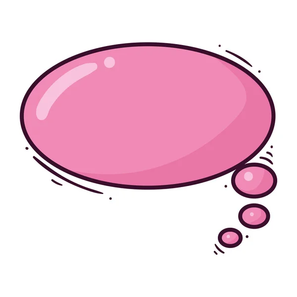 Значок Комети Бульбашкового Рожевого Кольору — стоковий вектор