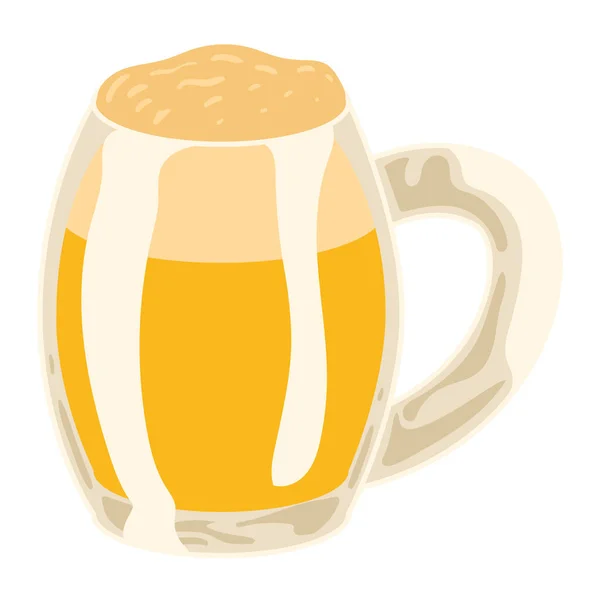 Frasco Cerveja Dourada Bebida Ícone —  Vetores de Stock