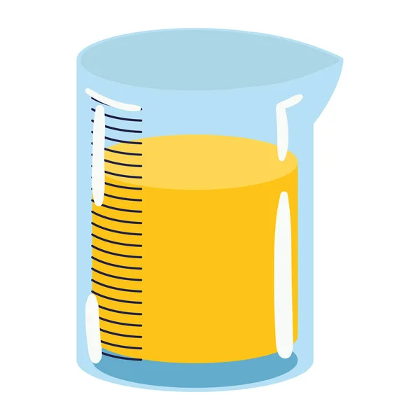 Science Laboratory Glass Liquid — Stock Vector