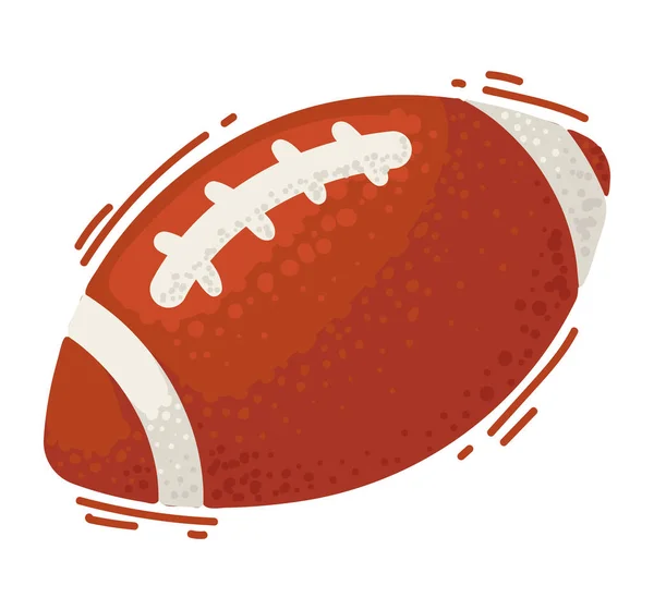 Ballon Football Américain Icône Sport — Image vectorielle