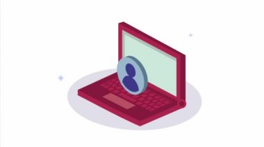 dizüstü bilgisayar aygıtı teknik animasyonu, 4k video animasyonu