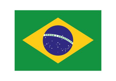brazil flag emblem isolated icon