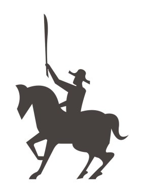 At siluetinde Brezilyalı savaşçı