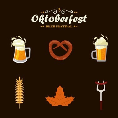 Oktoberfest harfleri ve simgeler