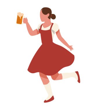 Alman kızı Ekim Festivali karakterini kutluyor