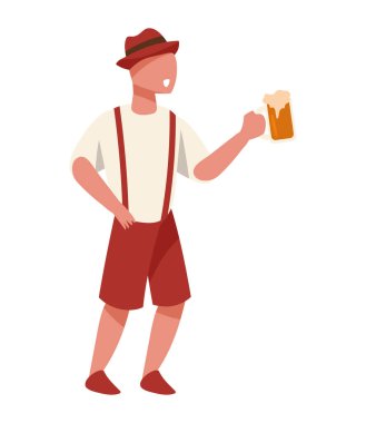 Alman çocuk Oktoberfest karakterini kutluyor