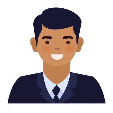 Zarif iş adamı profesyonel işçi karakteri