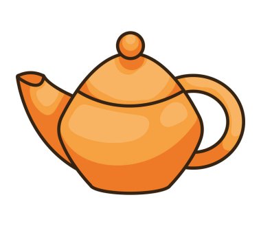 Çin çaydanlığı çatal bıçak mutfak ikonu