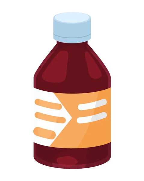 Flaska Medicin Läkemedel Medicinsk Ikon — Stock vektor