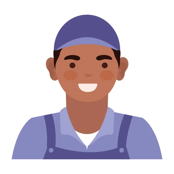 Male Delivery Professional Worker Character — Stock Vector