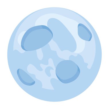 Dolunay alanı dış izole simgesi