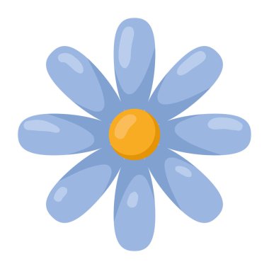 mavi bahçe çiçeği doğa ikonu