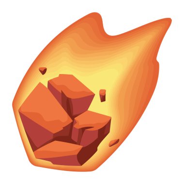 Göktaşı uzay ateşinde dış simge