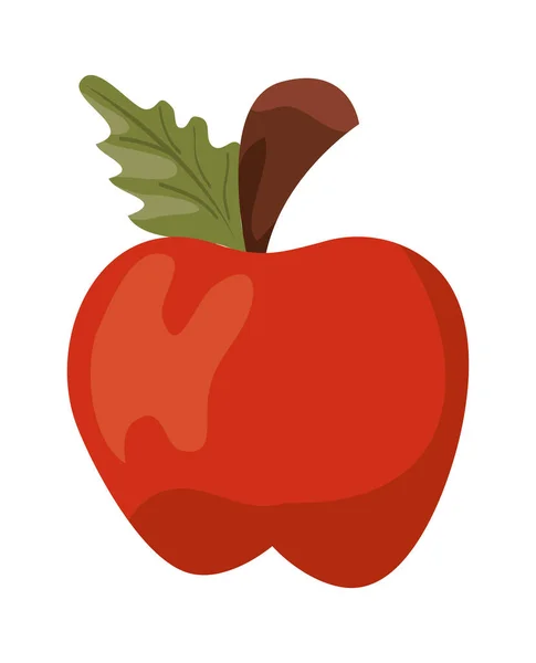 Apfel Frisches Obst Gesund Symbol — Stockvektor