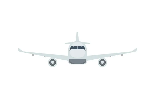 Avion Volant Icône Vue Face — Image vectorielle