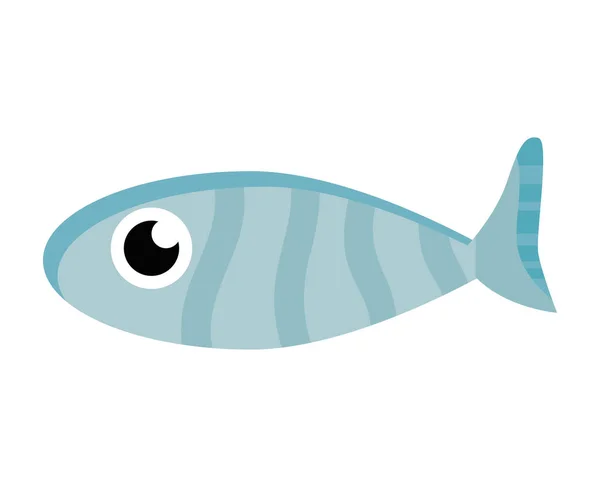 Peixe Sealife Animal Criatura Ícone — Vetor de Stock