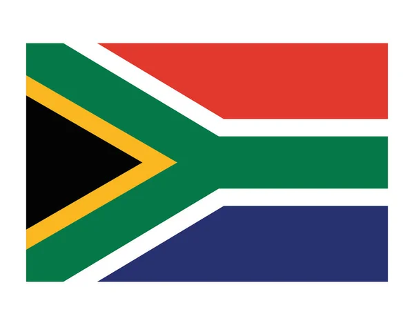 Ícone Emblema Bandeira África Sul —  Vetores de Stock