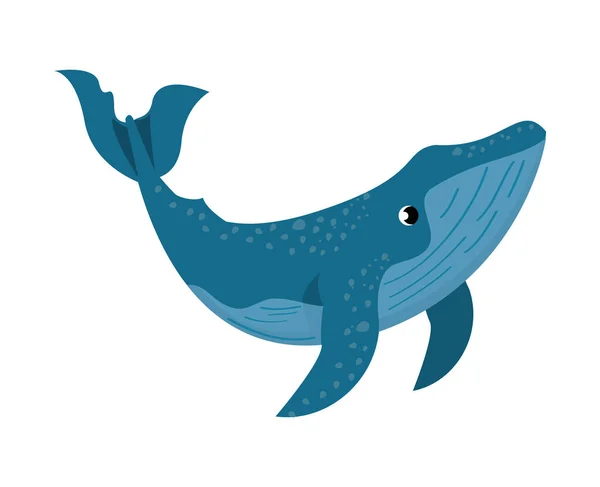 Whale Sealife Animal Creature Icon — 图库矢量图片