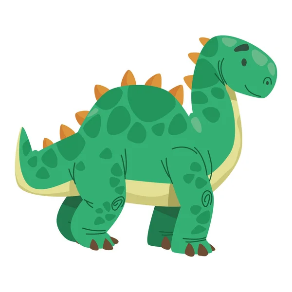 Dinosaur Green Toy Kids Icon — Archivo Imágenes Vectoriales