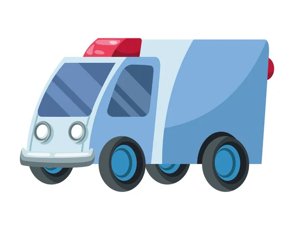 Ambulance Cart Kids Toy Icon — Vector de stock