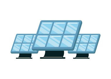 Paneller güneş alternatif enerji simgesi