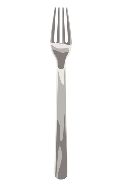 Fork Cutlery Tool Kitchenware Icon — Vettoriale Stock