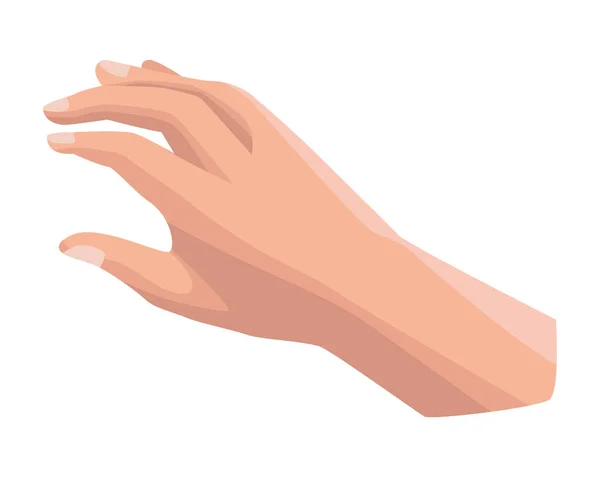 Hand Human Taking Position Icon — Vector de stock