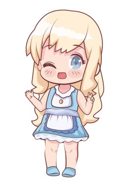 Sarı saçlı kız anime.