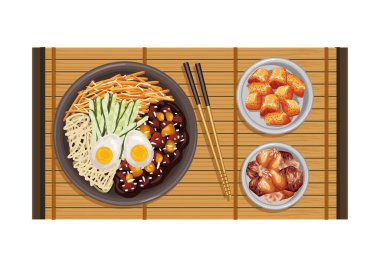 bibimbap Japon yemek havaalanı sahnesi