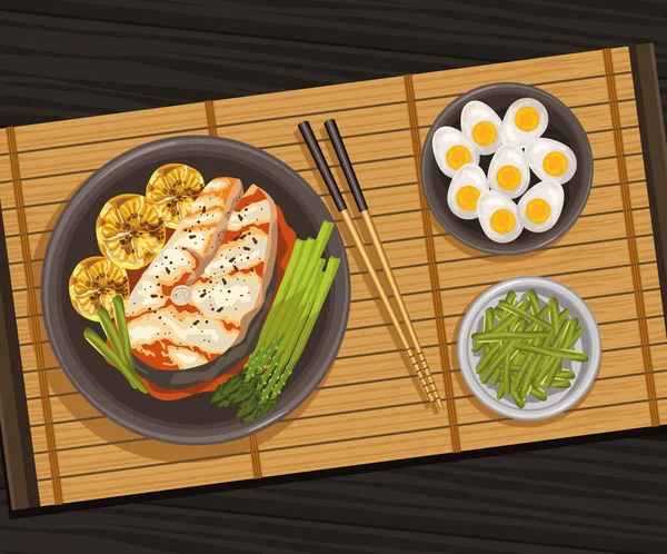 pigodi ve Japon yemek sahnesi