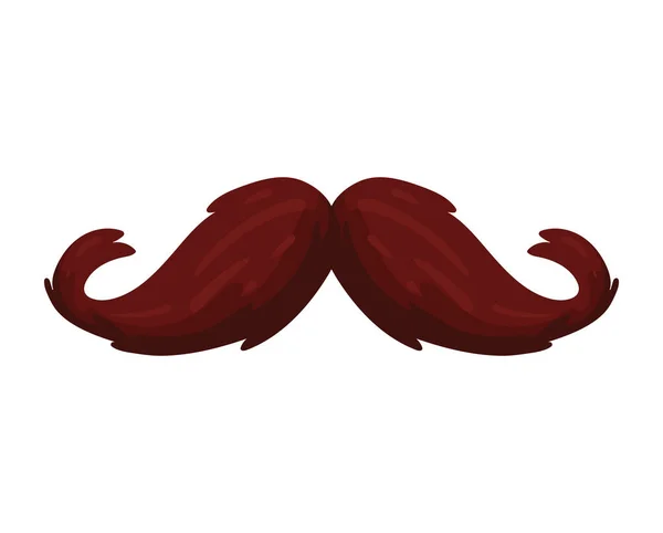 Macho Mustache Accessory Traditional Icon — 图库矢量图片