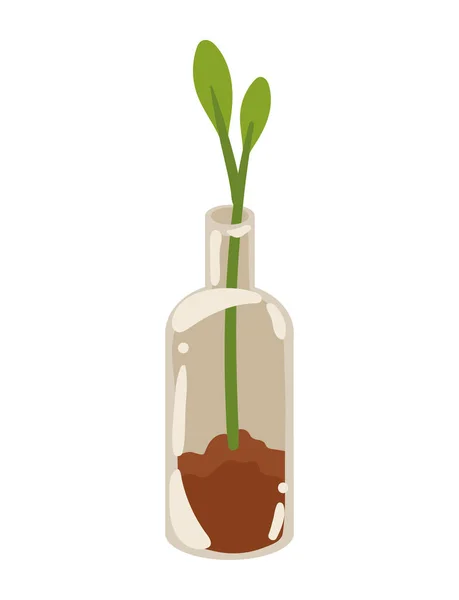 Bottle Plant Ecology Icon — Image vectorielle