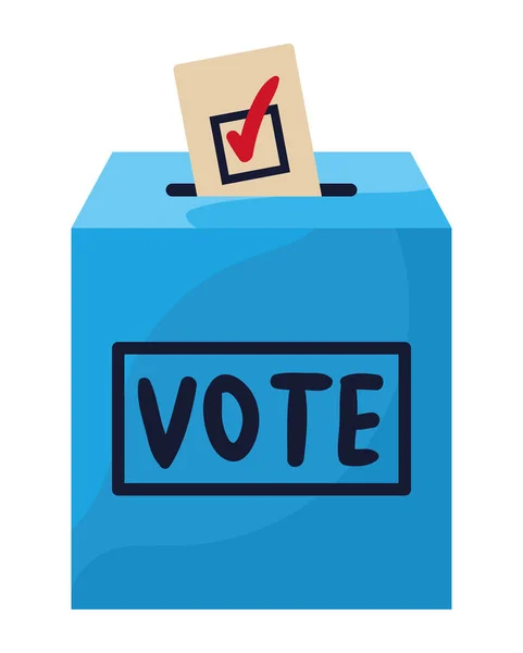 Vote Box Paper Icon — ストックベクタ