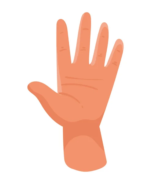 Рука Людини Відкриває Значок — стоковий вектор