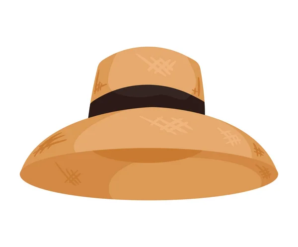 Gardener Traditional Hat Accessory Icon — Stockvektor