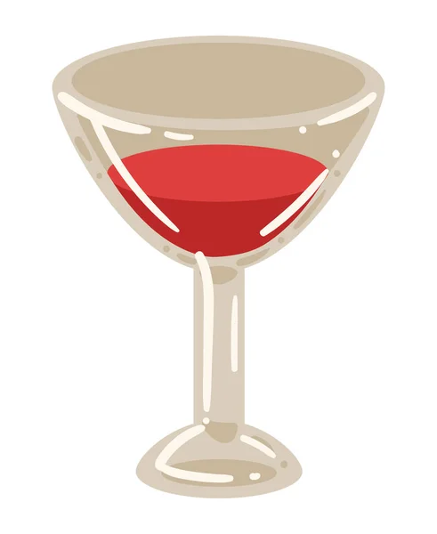 Wine Red Cup Icon — Stok Vektör