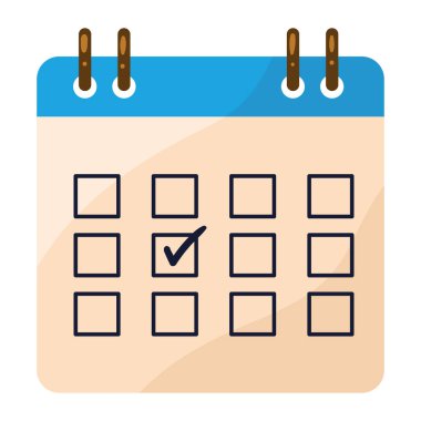 takvim anımsatma tarihi izole edilmiş simgesi