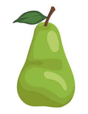 fresh pear fruit healthy icon